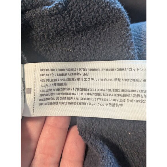 Abercrombie & Fitch Rainbow Stripe Cropped Sweatshirt Cozy & Casual Logo Sz S - Picture 9 of 10